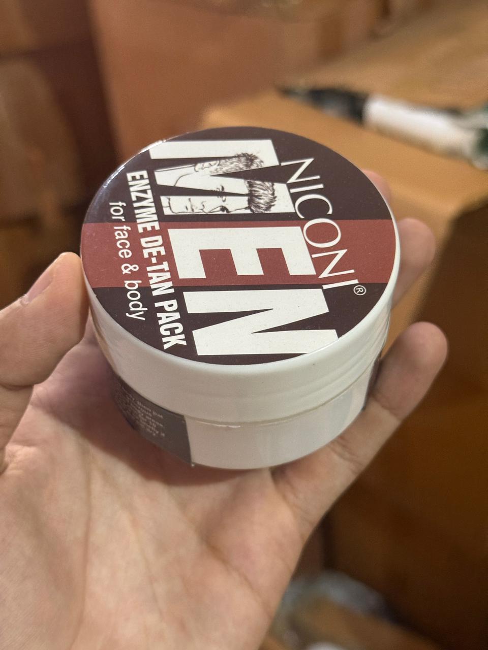 NICONI Men Enzyme De-Tan Pack for Face & Body