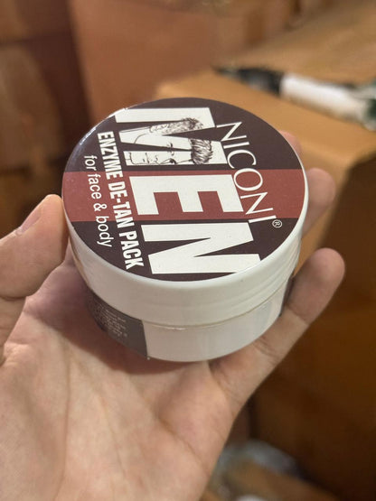NICONI Men Enzyme De-Tan Pack for Face & Body