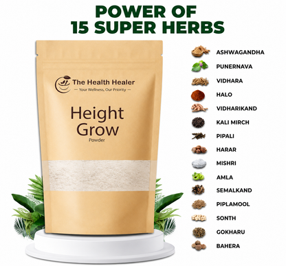 The Health Healer Height Grow Powder – 100% Natural Height Increase Supplement