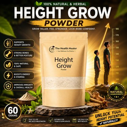 The Health Healer Height Grow Powder – 100% Natural Height Increase Supplement
