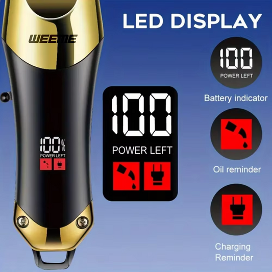 T9 Vintage Men Hair Clipper & Beard Trimmer Rechargeable Hair Cutting Machine with Nose Trimmer Kit UAE