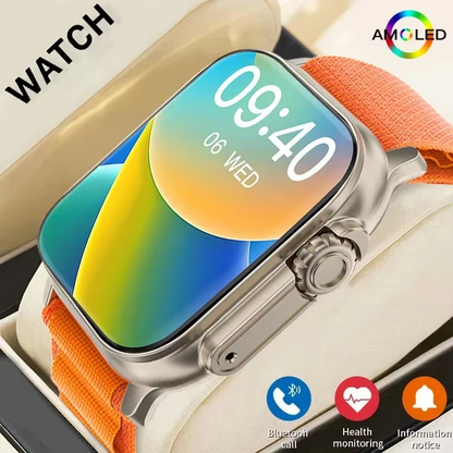 LAXASFIT Smartwatch Bluetooth Calling Sports Watch Heart Rate Monitor for Android iPhone UAE