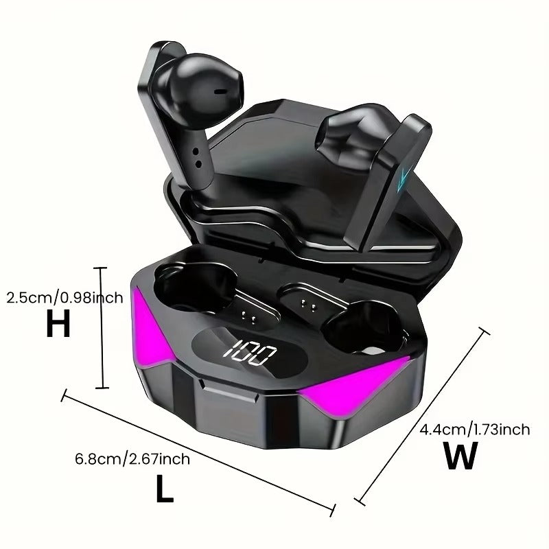 X15 TWS Wireless Bluetooth Earbuds LED Display Gaming Headset with Mic Noise Cancelling Earphones for Android & iPhone UAE