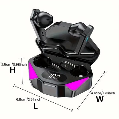 X15 TWS Wireless Bluetooth Earbuds LED Display Gaming Headset with Mic Noise Cancelling Earphones for Android & iPhone UAE