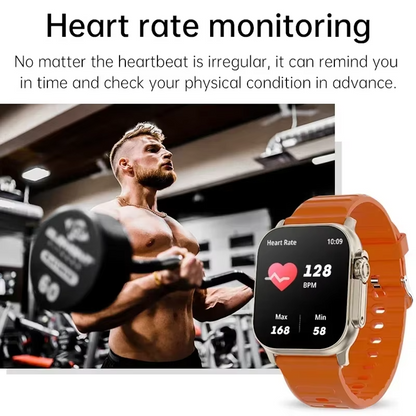 LAXASFIT Smartwatch Bluetooth Calling Sports Watch Heart Rate Monitor for Android iPhone UAE
