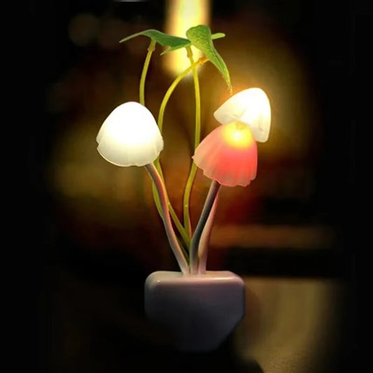 LED Mushroom Sensor Night Lamp Colorful Bedroom Light for Kids Dubai UAE
