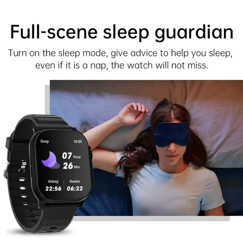 LAXASFIT Smartwatch Bluetooth Calling Sports Watch Heart Rate Monitor for Android iPhone UAE