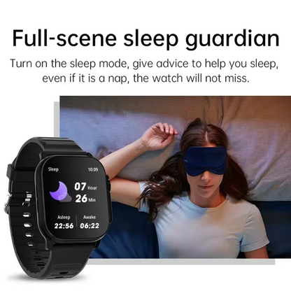 LAXASFIT Smartwatch Bluetooth Calling Sports Watch Heart Rate Monitor for Android iPhone UAE