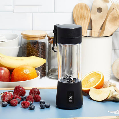 Portable USB Rechargeable Mini Blender – 6-Blade Juicer